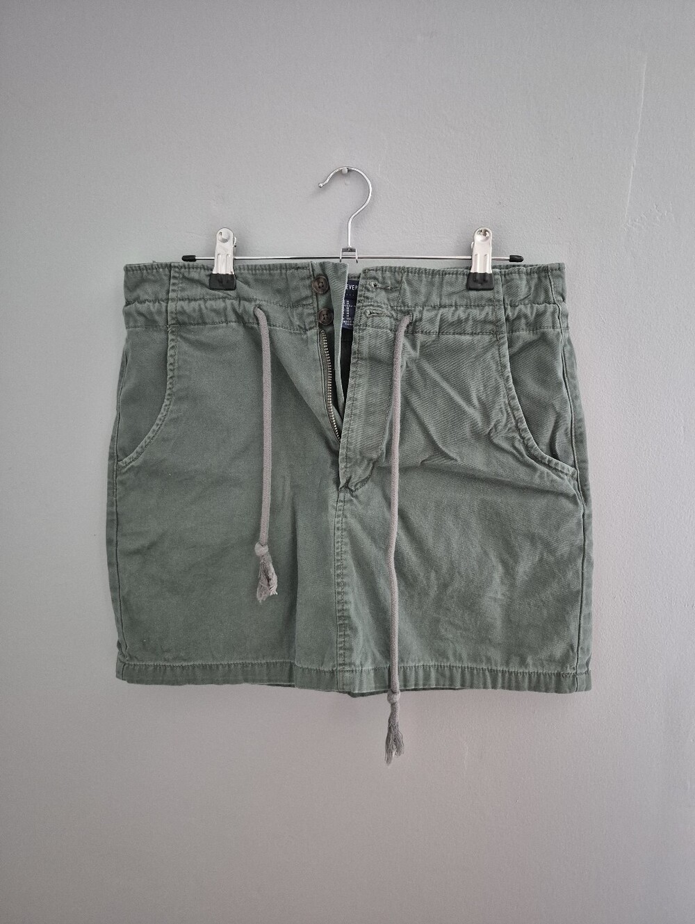 Forever 21 Green Cargo Mini Skirt